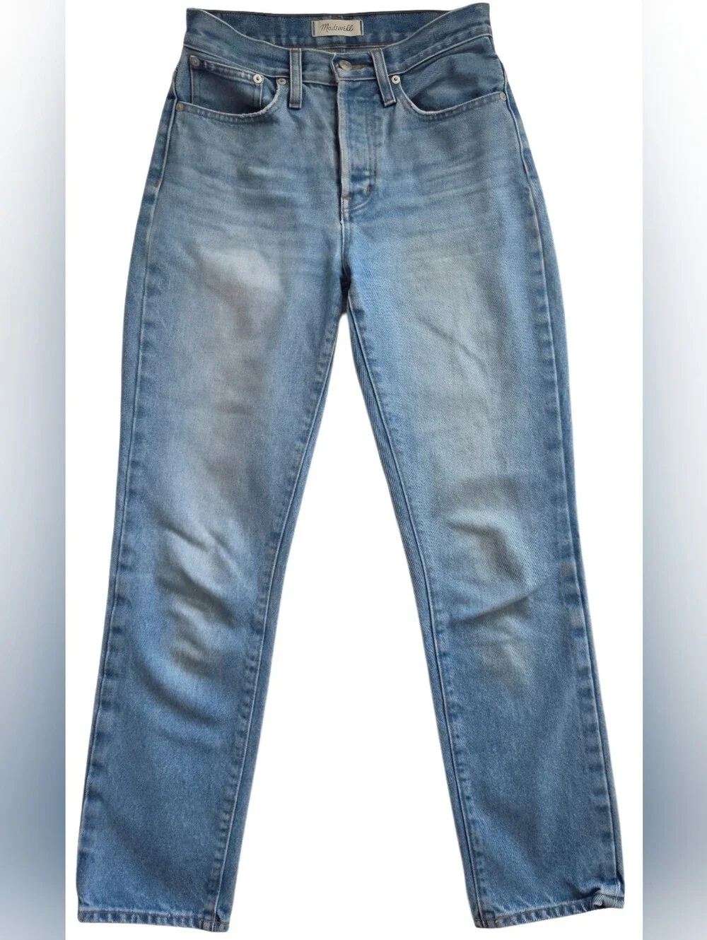 Madewell The Perfect Vintage Jean Light Wash High Rise Straight Women's Sz 25